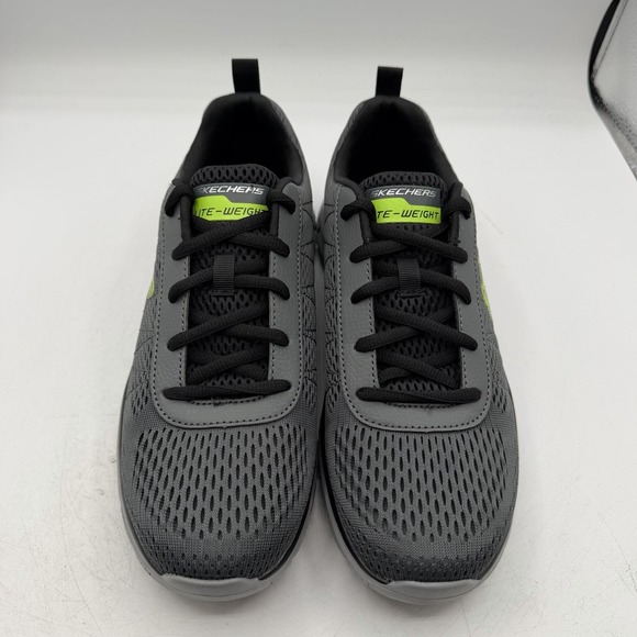 Skechers Track Moulton Shoes Mens 9.5 Charcoal Grey Sneakers Lite-Weight 232081 main image 7
